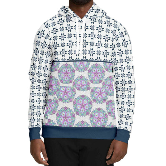 Blue Triangle Star Purple Mandala Hoodie | Unisex - Qolord