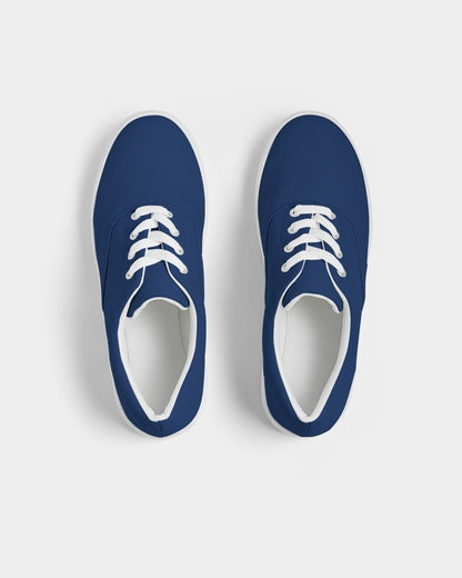Medium Dark Blue Canvas Sneakers C100M75Y0K60 - Top