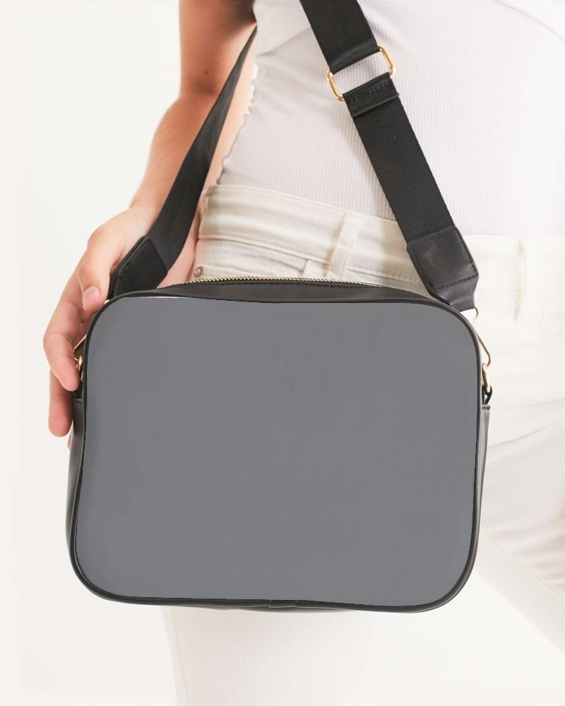 Medium Dark Gray Crossbody Bag C0M0Y0K60 - Woman Front CloseUp