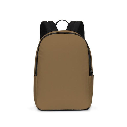 Medium Dark Orange Brown Waterproof Backpack C0M30Y60K60 - Backpack