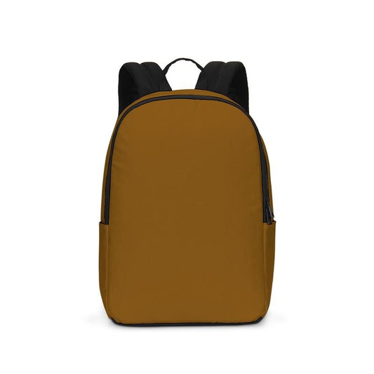 Medium Dark Orange Waterproof Backpack C0M50Y100K60 - Backpack