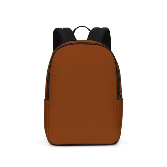 Medium Dark Orange Waterproof Backpack C0M75Y100K60 - Backpack