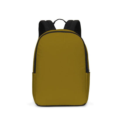 Medium Dark Orange Yellow Waterproof Backpack C0M25Y100K60 - Backpack