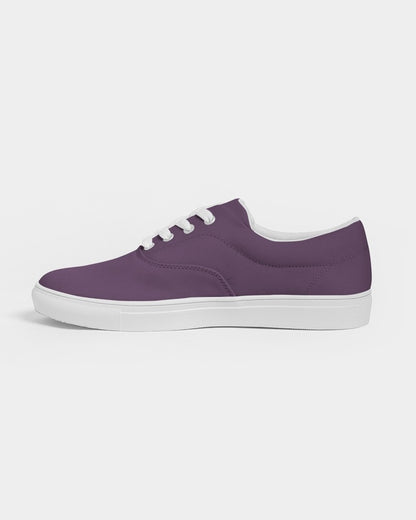 Medium Dark Purple Canvas Sneakers C30M60Y0K60 - Side 1