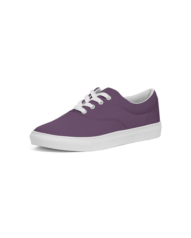 Medium Dark Purple Canvas Sneakers C30M60Y0K60 - Side 2