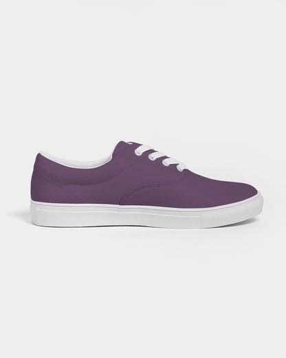 Medium Dark Purple Canvas Sneakers C30M60Y0K60 - Side 4