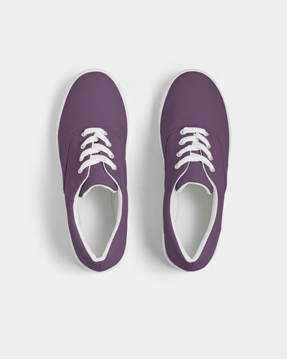 Medium Dark Purple Canvas Sneakers C30M60Y0K60 - Top