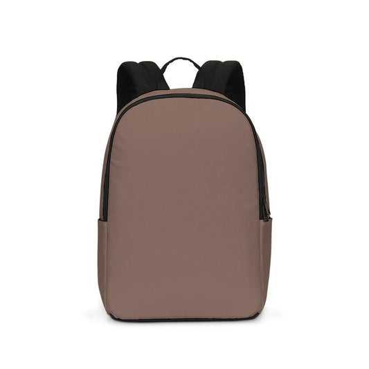 Medium Dark Red Brown Waterproof Backpack C0M30Y30K60 - Backpack