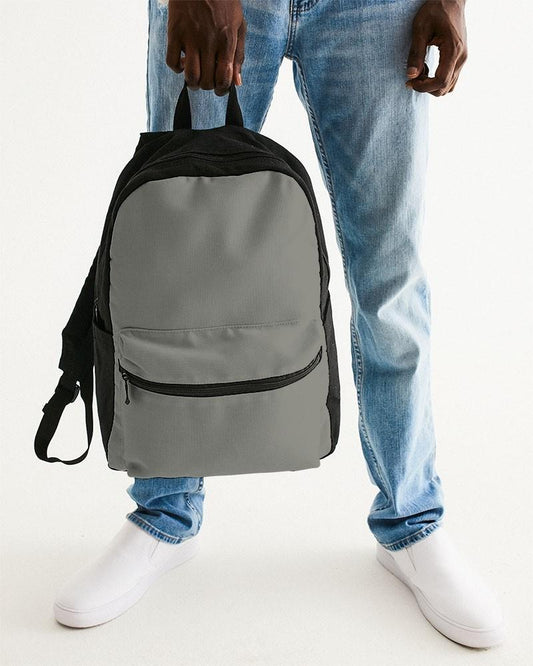 Medium Dark Yellow Gray Canvas Backpack C0M0Y10K60 - Man Holding