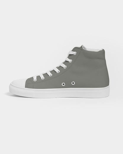 Medium Dark Yellow Gray High-Top Canvas Sneakers C0M0Y10K60 - Side 1