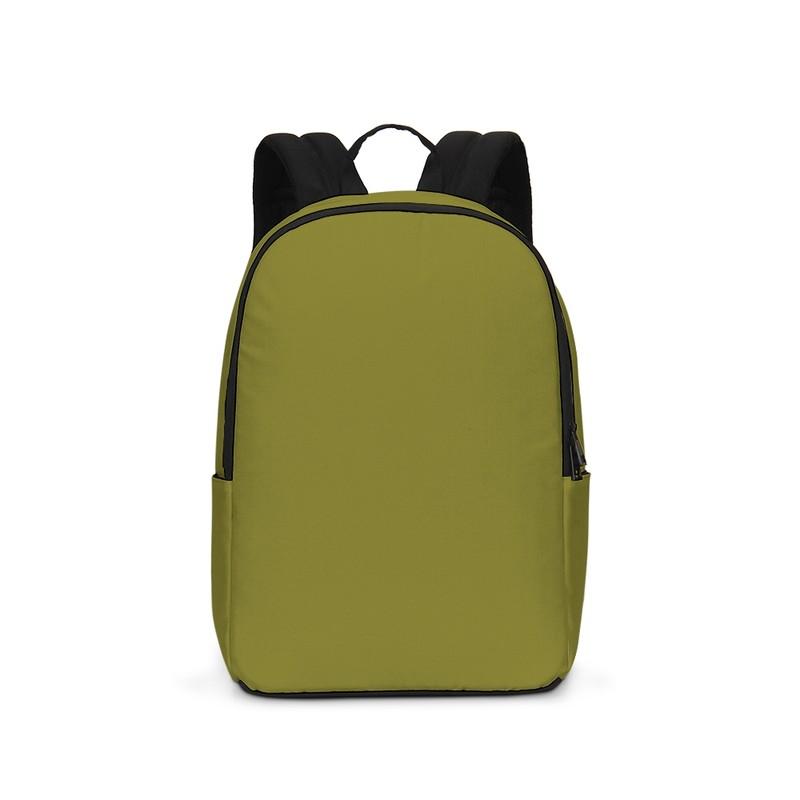 Medium Dark Yellow Waterproof Backpack C0M0Y80K60 - Backpack