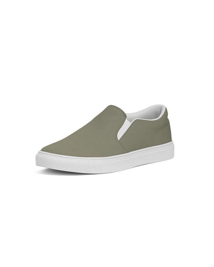 Medium Dark Yellow Women's Slip-On Canvas Sneakers C0M0Y30K60 - Side 2