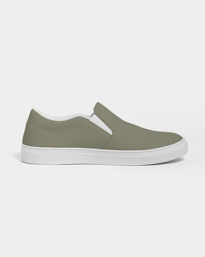 Medium Dark Yellow Women's Slip-On Canvas Sneakers C0M0Y30K60 - Side 4