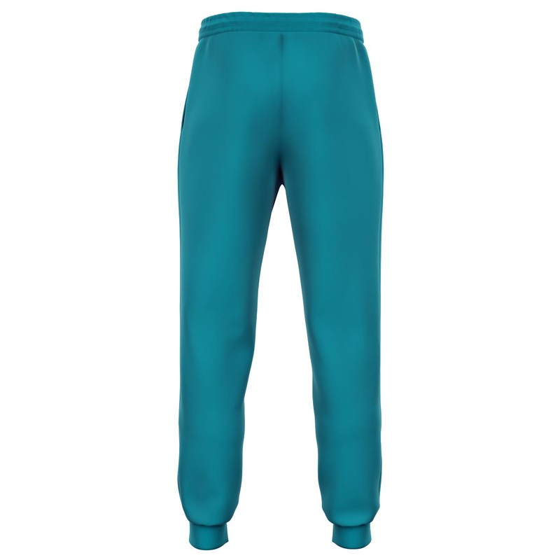 Muted Green Cyan Joggers C100M0Y25K30-GhostBack