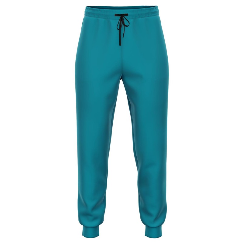 Muted Green Cyan Joggers C100M0Y25K30-GhostFront