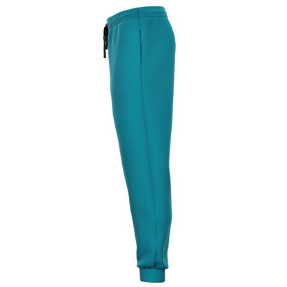 Muted Green Cyan Joggers C100M0Y25K30-GhostSideLeft