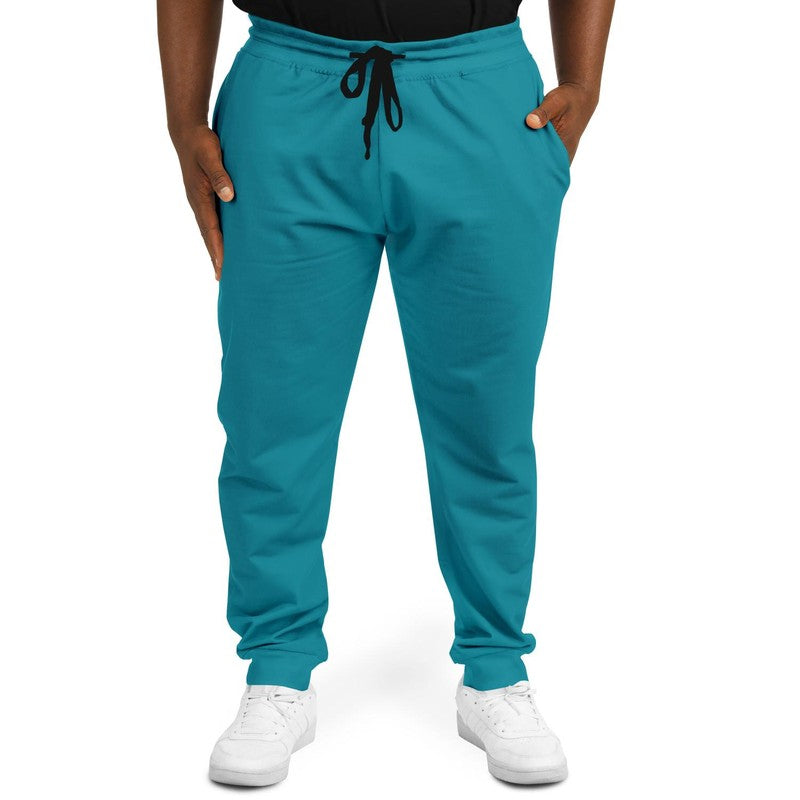 Muted Green Cyan Joggers PLUS C100M0Y25K30-ManFront