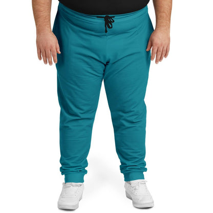 Muted Green Cyan Joggers PLUS C100M0Y25K30-ManFront2