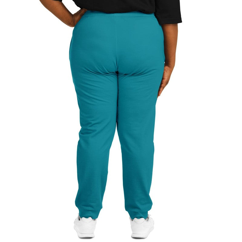 Muted Green Cyan Joggers PLUS C100M0Y25K30-WomanBack