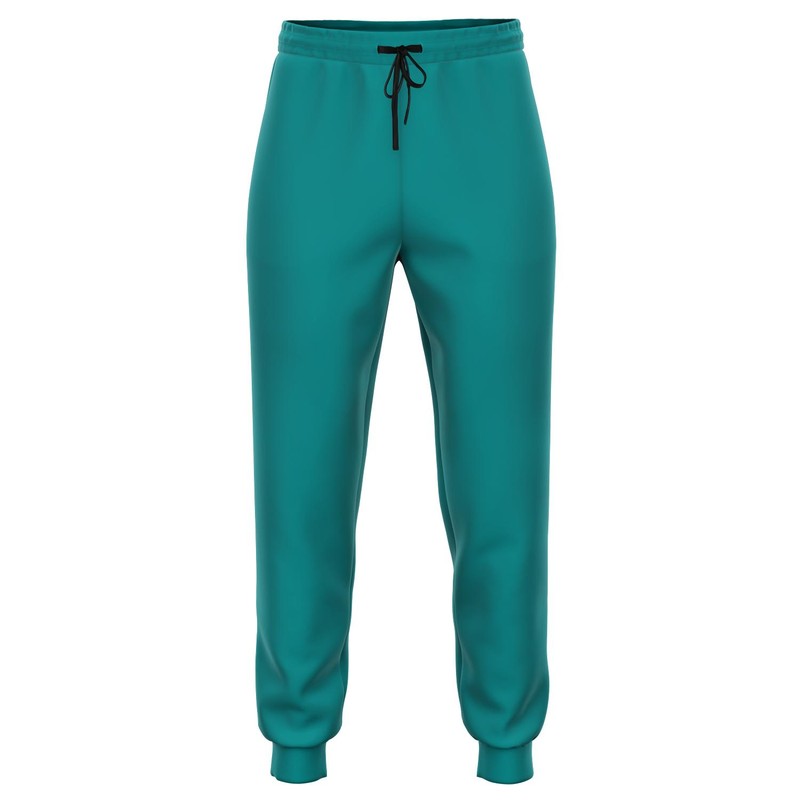 Muted Warm Cyan Joggers C100M0Y38K30-GhostFront