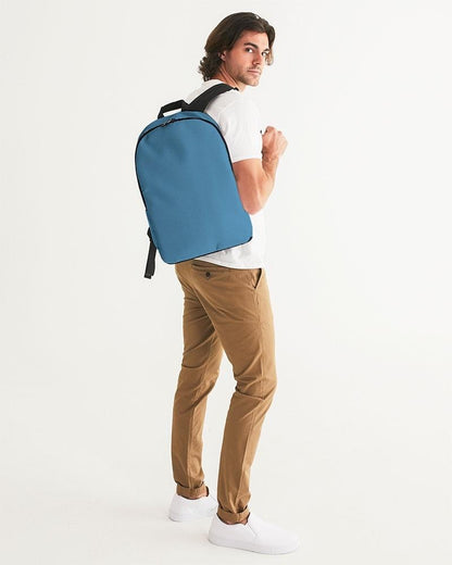 Muted Blue Cyan Waterproof Backpack C60M15Y0K30 - Man 2