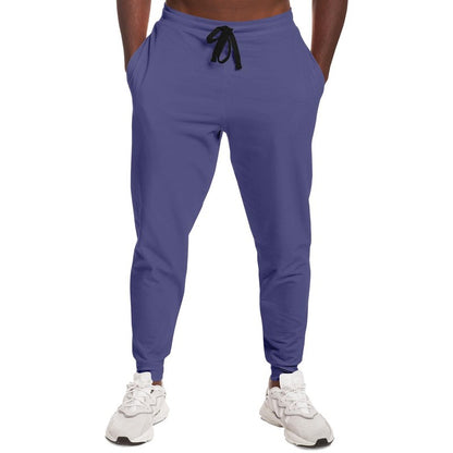 Muted Blue Joggers C60M60Y0K30 - Man Front