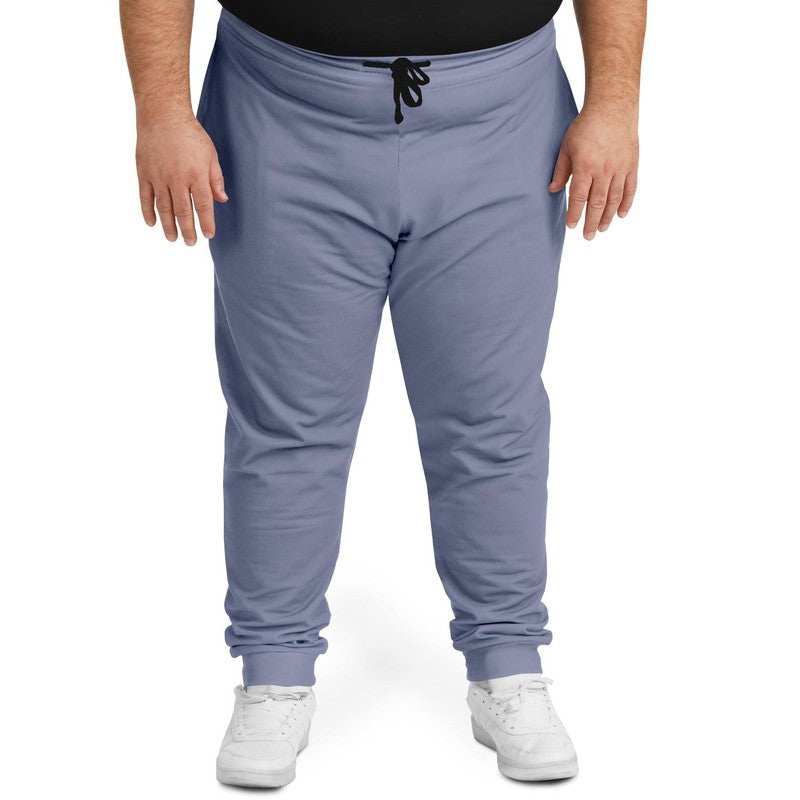 Muted Blue Joggers PLUS C30M22Y0K30 - Man Front 2