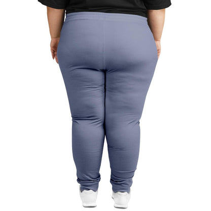 Muted Blue Joggers PLUS C30M22Y0K30 - Woman Back 2