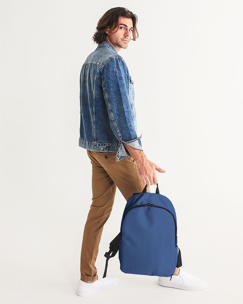 Muted Blue Waterproof Backpack C80M60Y0K30 - Man 1