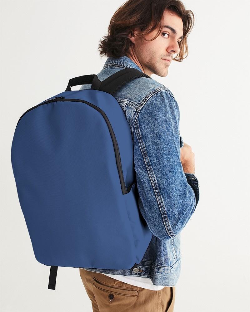 Muted Blue Waterproof Backpack C80M60Y0K30 - Man CloseUp