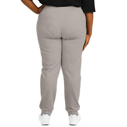 Muted Brown Joggers PLUS C30M30Y30K0 - Woman Back