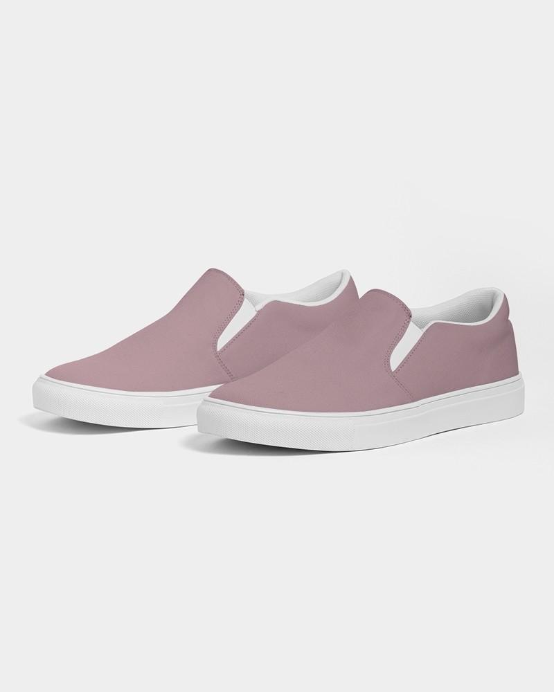 Muted Cool Pink Men's Slip-On Canvas Sneakers C0M30Y8K30 - Side 3