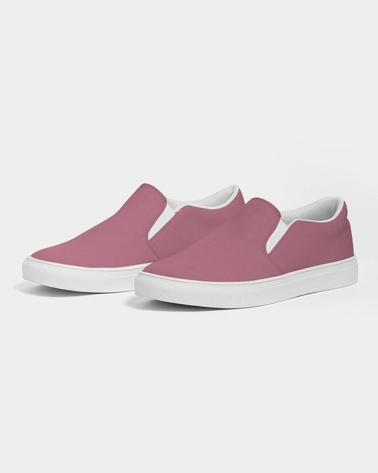 Muted Cool Pink Men's Slip-On Canvas Sneakers C0M60Y15K30 - Side 3