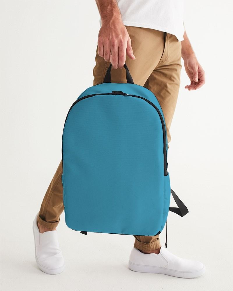 Muted Cyan Waterproof Backpack C60M0Y0K30 - Backpack Holding