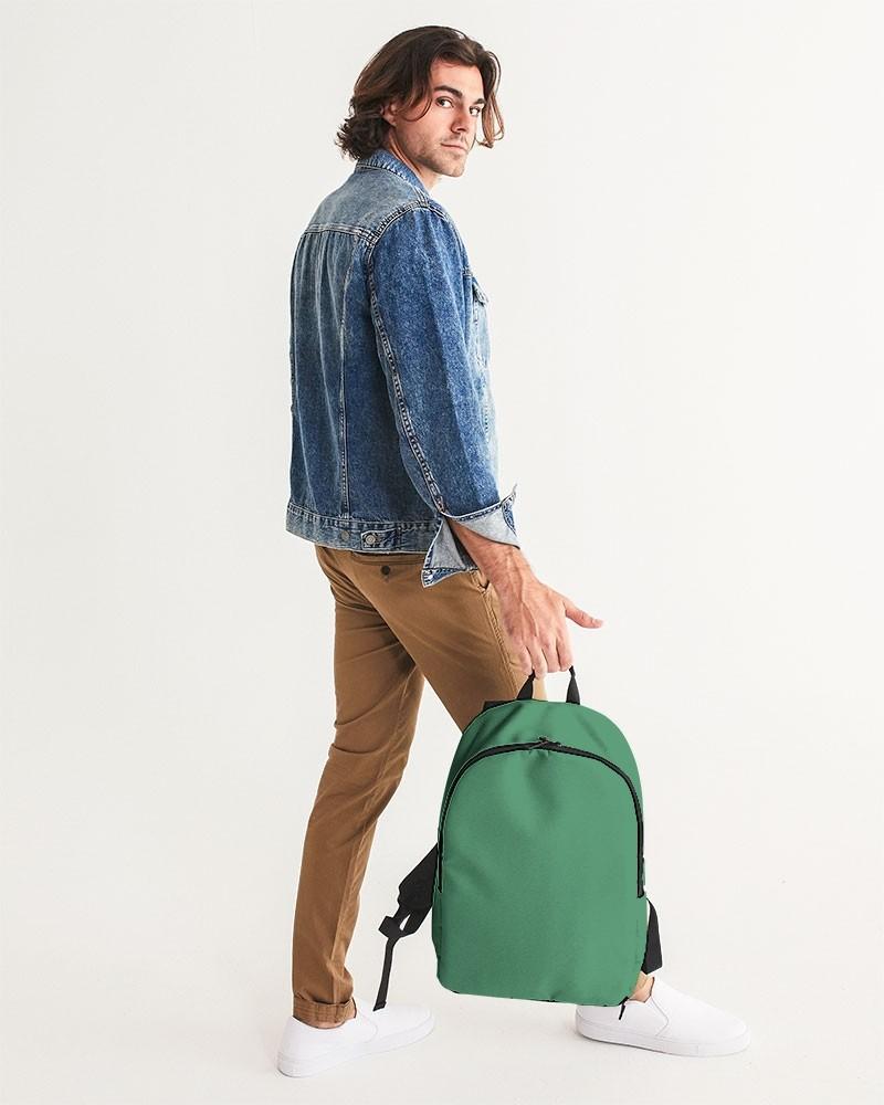 Muted Green Waterproof Backpack C60M0Y60K30 - Man 1