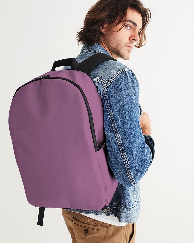 Muted Magenta Purple Waterproof Backpack C15M60Y0K30 - Man CloseUp