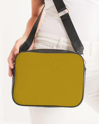 Muted Orange Yellow Crossbody Bag C0M25Y100K30 - Woman Front CloseUp