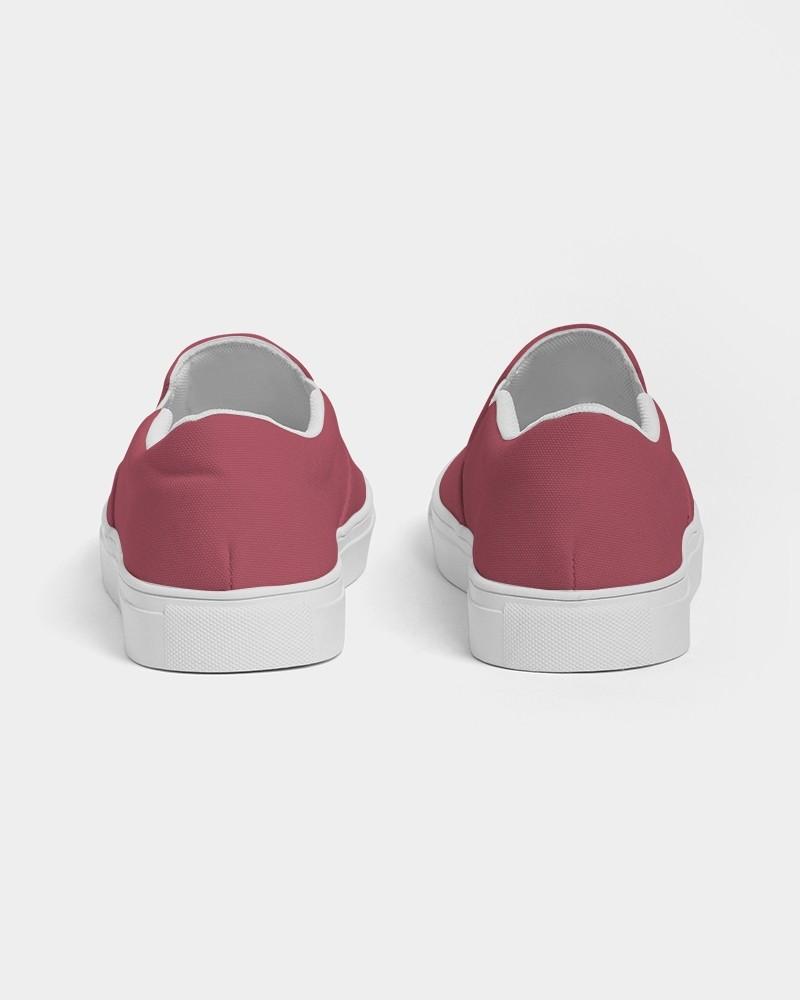 Muted Pink Men's Slip-On Canvas Sneakers C0M80Y40K30 - Back