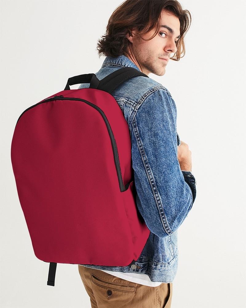 Muted Pink Red Waterproof Backpack C0M100Y75K30 - Man CloseUp