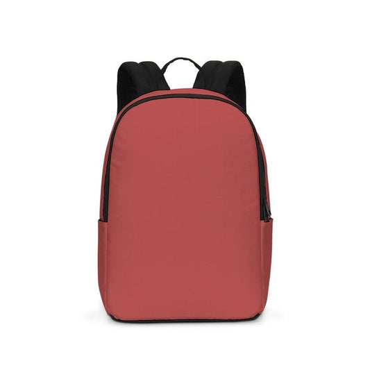 Muted Pink Red Waterproof Backpack C0M80Y60K30 - Backpack