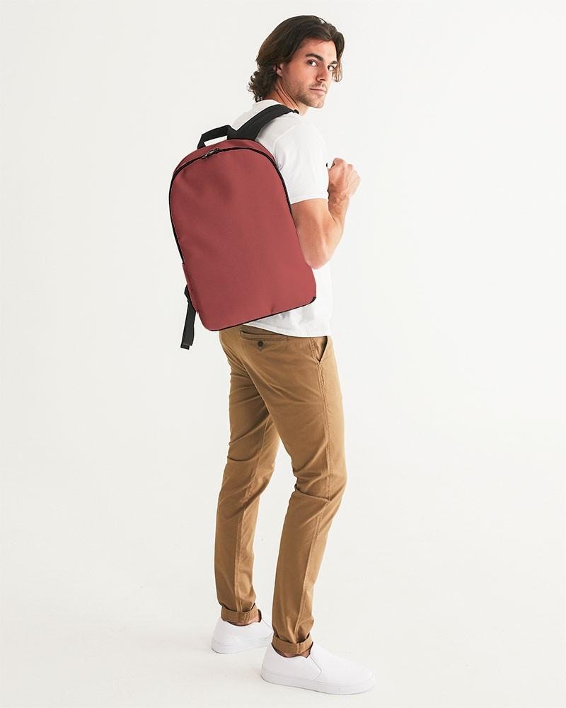 Muted Pink Red Waterproof Backpack C0M80Y60K30 - Man 2