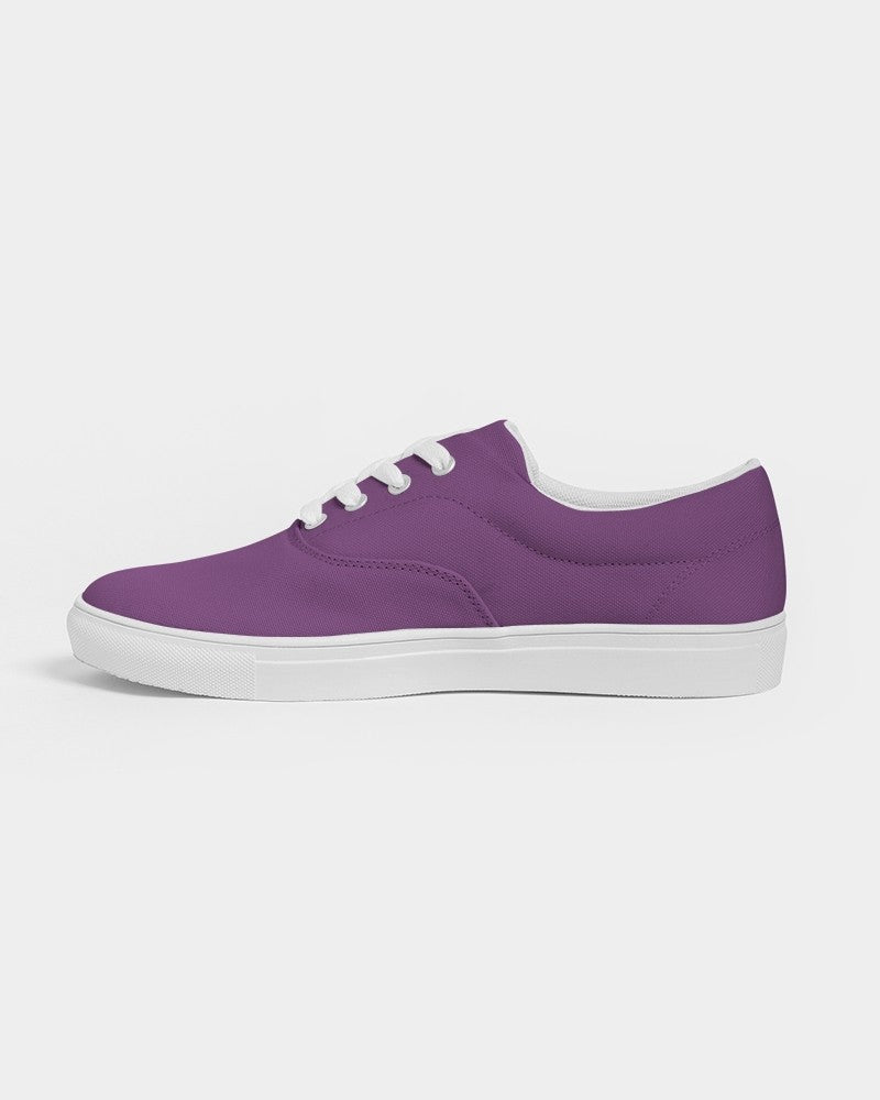 Muted Purple Canvas Sneakers C40M80Y0K30 - Side 1