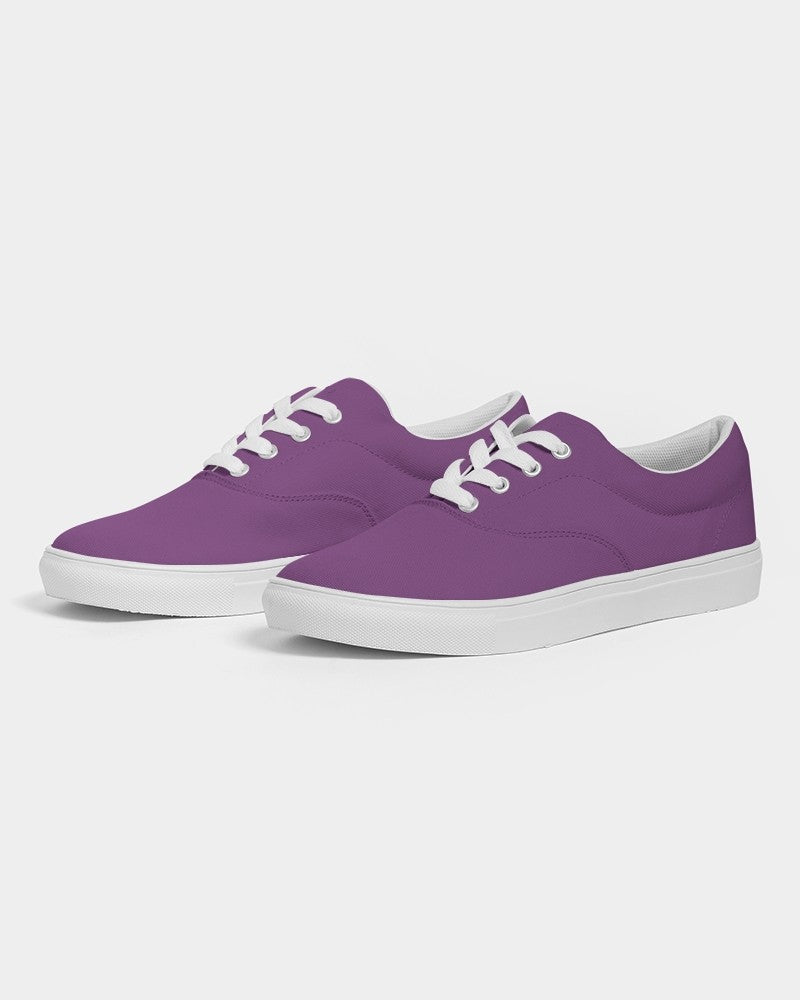 Muted Purple Canvas Sneakers C40M80Y0K30 - Side 3