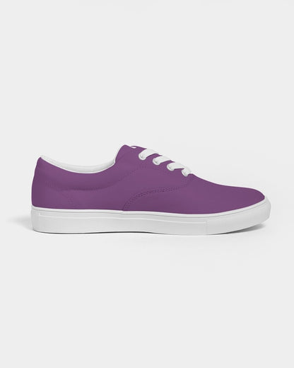 Muted Purple Canvas Sneakers C40M80Y0K30 - Side 4