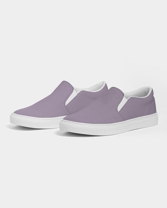 Muted Purple Men's Slip-On Canvas Sneakers C15M30Y0K30 - Side 3