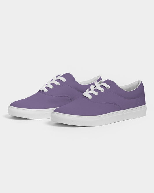 Muted Purple Violet Canvas Sneakers C45M60Y0K30 - Side 3