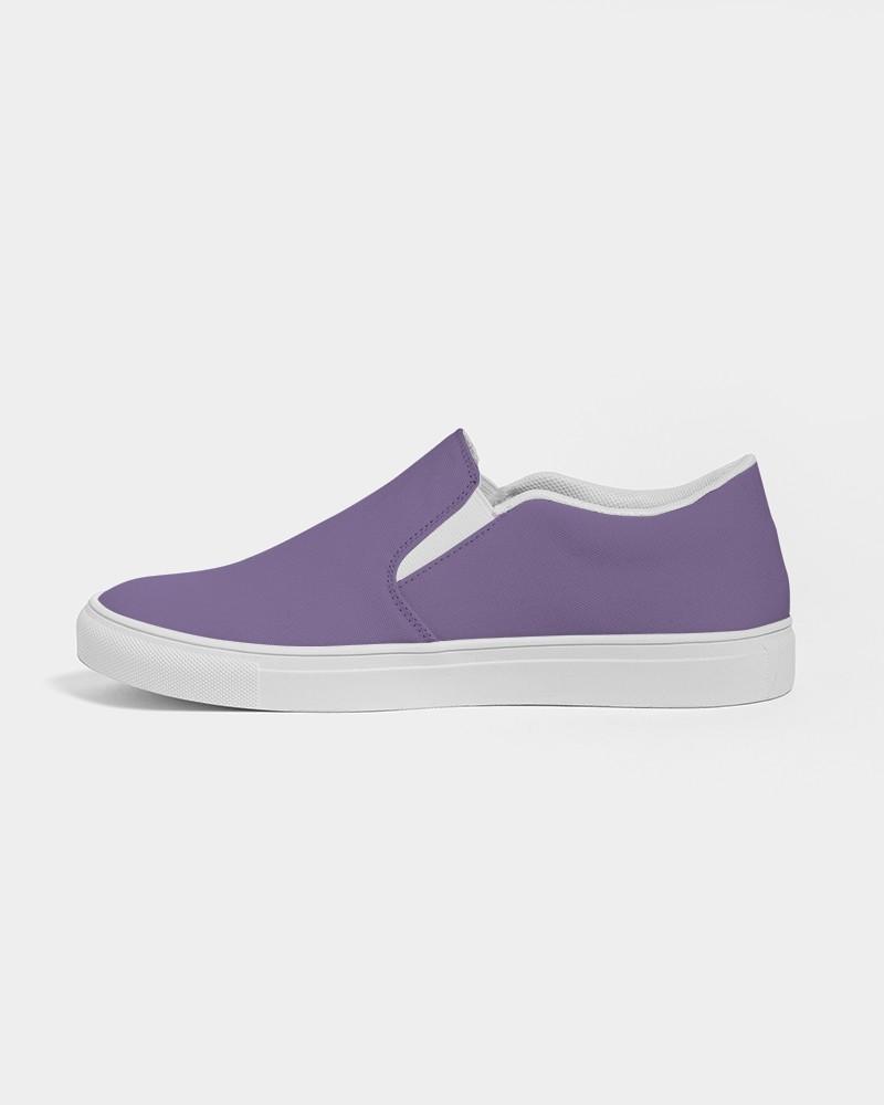 Muted Purple Violet Men's Slip-On Canvas Sneakers C45M60Y0K30 - Side 1