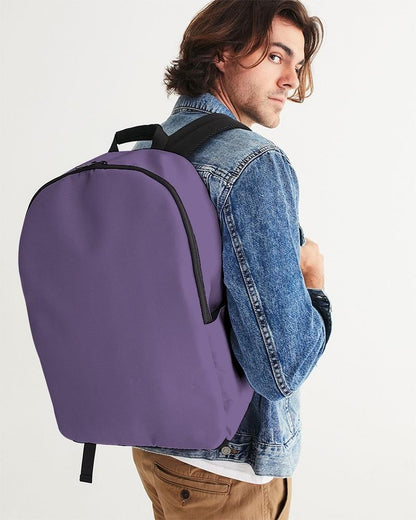 Muted Purple Violet Waterproof Backpack C45M60Y0K30 - Man CloseUp