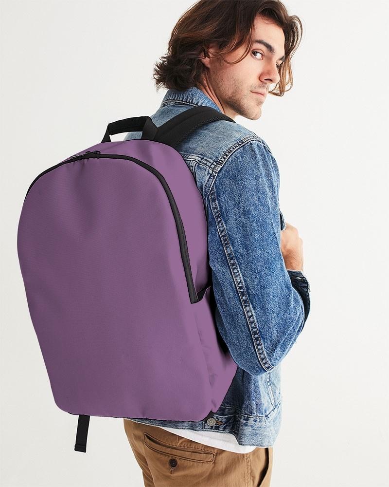 Muted Purple Waterproof Backpack C30M60Y0K30 - Man CloseUp