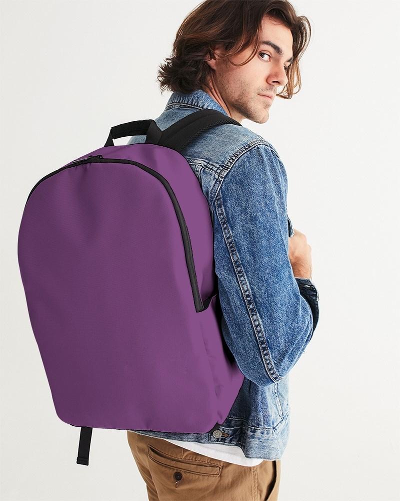 Muted Purple Waterproof Backpack C40M80Y0K30 - Man CloseUp